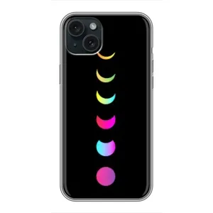 Чохол (ТПУ) з планетами на iPhone 14 Plus (Повнолуння)