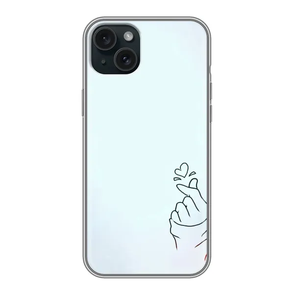 Чехол с рисунком «Сердце на голубом» для iPhone 14 Plus Чехол с рисунком «Сердце на голубом» для iPhone 14 Plus
