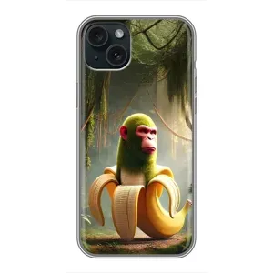 Чехол с мемами тралалело тралала для iPhone 14 Plus (Шимпанзини бананини)