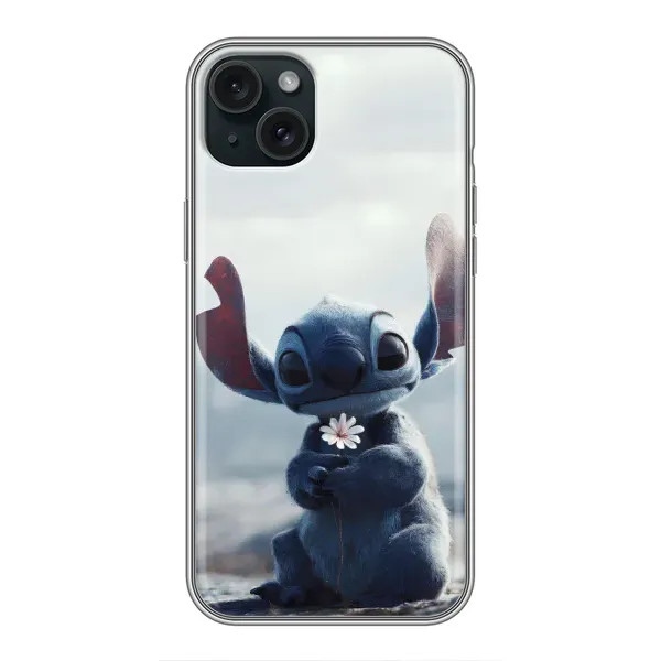 Чехол с рисунком «Стич с цветочком» для iPhone 14 Plus Чехол с рисунком «Стич с цветочком» для iPhone 14 Plus