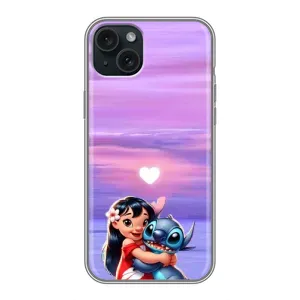 Чехол с рисунком Стич для iPhone 14 Plus (Стич и Лило)