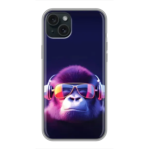 Чехол с рисунком «Стильная обезьяна» для iPhone 14 Plus