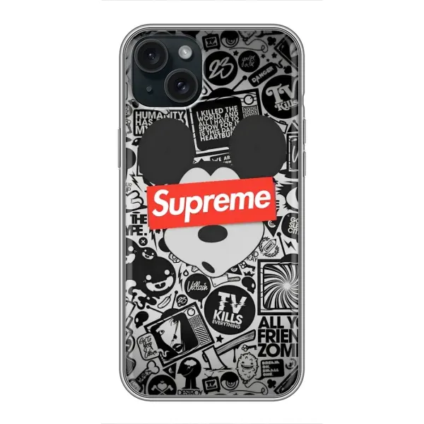 Чохол з малюнком «Supreme Маус» для iPhone 14 Plus Чохол з малюнком «Supreme Маус» для iPhone 14 Plus