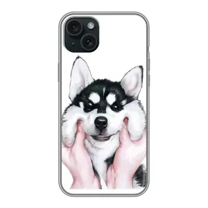 Бампер для iPhone 14 Plus з картинкою "Песики" (Собака Хаскі)