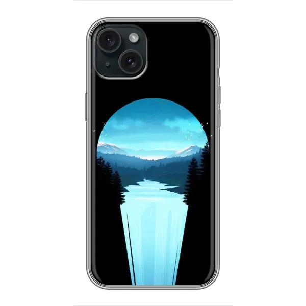 Чехол с рисунком «Синий Водопад» для iPhone 14 Plus