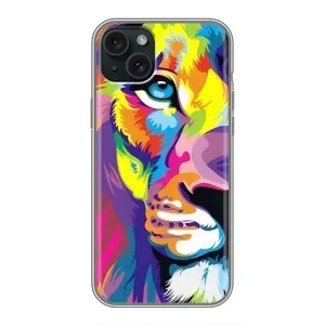 Чохол з картинкою на iPhone 14 Plus (Яскравий Лев)