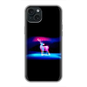 Силіконовий бампер з картинкою звірів для iPhone 14 Plus (Яскравий олень)