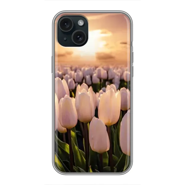 Чехол с рисунком «Закат с цветами» для iPhone 14 Plus Чехол с рисунком «Закат с цветами» для iPhone 14 Plus