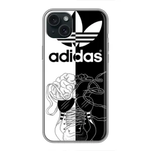 Чехол в стиле "Адидас" для Айфон 15 Плюс (Adidas шнурки)