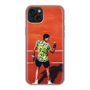 Чехлы с принтом Спортивная тематика для iPhone 15 Plus (Алькарас Теннисист)