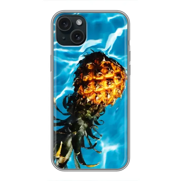 Чехол с рисунком «Ананас» для iPhone 15 Plus Чехол с рисунком «Ананас» для iPhone 15 Plus