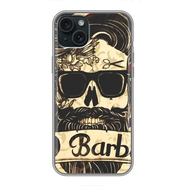 Чехол с рисунком «Барбер шоп» для iPhone 15 Plus