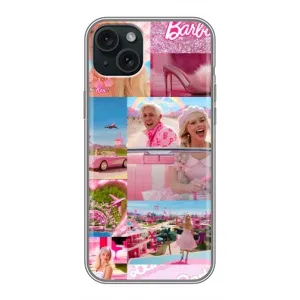Силіконовый Чохол Барбі фільм на iPhone 15 Plus (Барбі стиль)