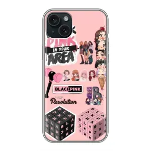 Чохли з картинкою для iPhone 15 Plus (BLACK PINK колаж)