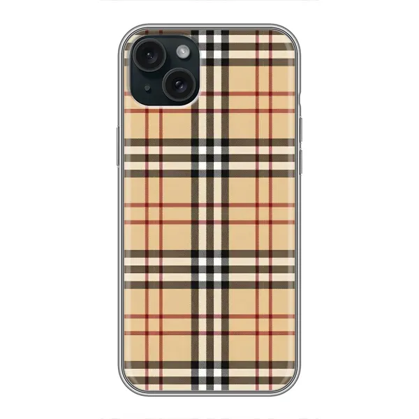 Чехол с рисунком «Burberry стиль» для iPhone 15 Plus Чехол с рисунком «Burberry стиль» для iPhone 15 Plus