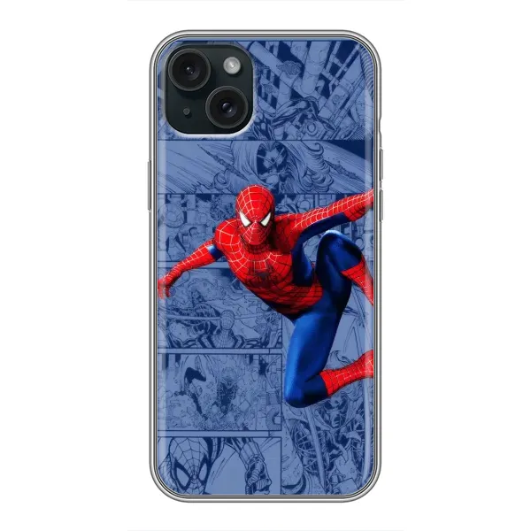 Чехол с рисунком «Человек Паук» для iPhone 15 Plus