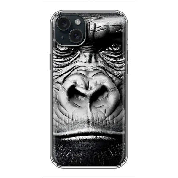 Чохол з малюнком «Чорна мавпа» для iPhone 15 Plus Чохол з малюнком «Чорна мавпа» для iPhone 15 Plus