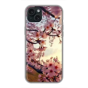 Чохол з картинкою Сакури на iPhone 15 Plus (Квітуча сакура)