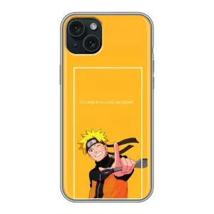 Чохли з принтом НАРУТО на iPhone 15 Plus (Даттебайо)