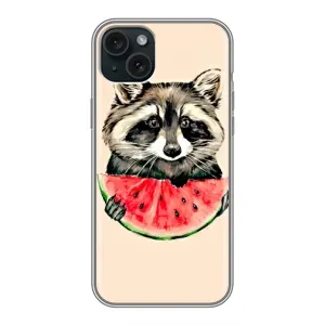 Силіконовий Чохол з Энотами на iPhone 15 Plus (Єнот)