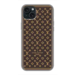 Силиконовый чехол для iPhone 15 Plus (ФОН Louis Vuitton Paris)