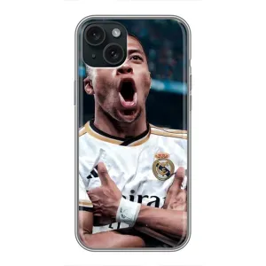 Чохол (TPU) з Футболістом на iPhone 15 Plus (Гол Мбаппе)