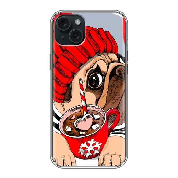 Чехол с рисунком «Грустная собака» для iPhone 15 Plus Чехол с рисунком «Грустная собака» для iPhone 15 Plus