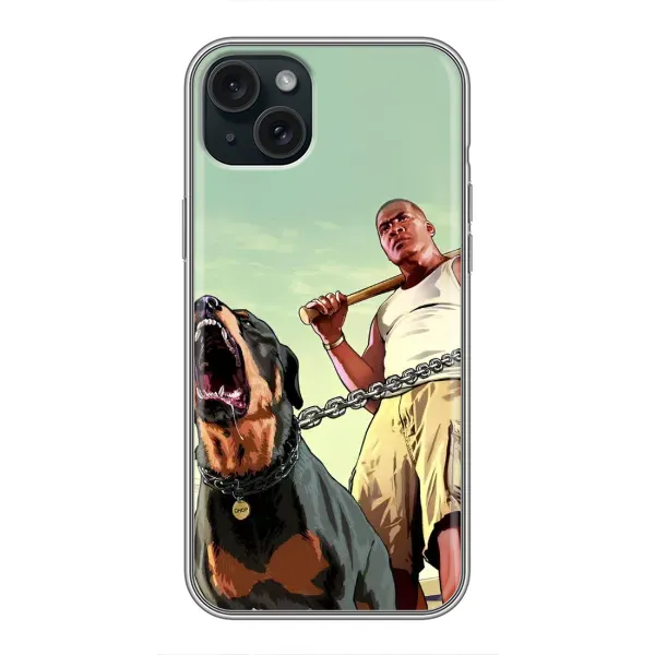 Чехол с рисунком «GTA» для iPhone 15 Plus Чехол с рисунком «GTA» для iPhone 15 Plus