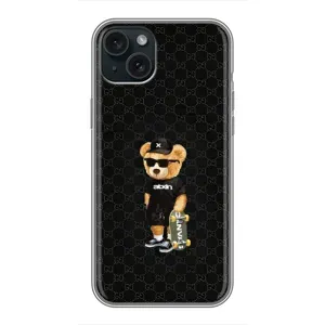 Чехлы Мишка Тедди для Айфон 15 Плюс (GUCCI Teddy)