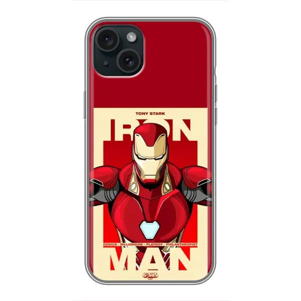 Чехол с рисунком «Iron man» для iPhone 15 Plus Чехол с рисунком «Iron man» для iPhone 15 Plus