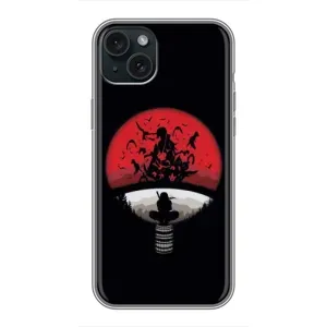Чохли з принтом Ітачі Учіха на iPhone 15 Plus (Ітачі на чорному)