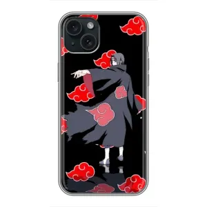 Чохли з принтом Ітачі Учіха на iPhone 15 Plus (Ітачі хмара)
