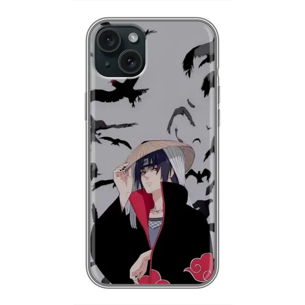 Чехол с рисунком «Итачи Ворони» для iPhone 15 Plus Чехол с рисунком «Итачи Ворони» для iPhone 15 Plus