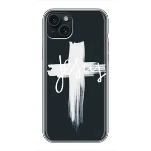 Чехлы для Айфон 15 Плюс (Крест Иисуса) (Jesus)