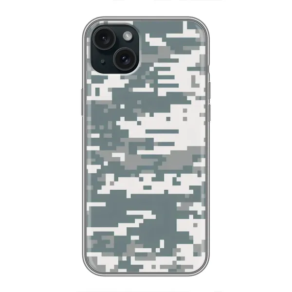 Чехол с рисунком «Камуфляжный Хаки» для iPhone 15 Plus Чехол с рисунком «Камуфляжный Хаки» для iPhone 15 Plus