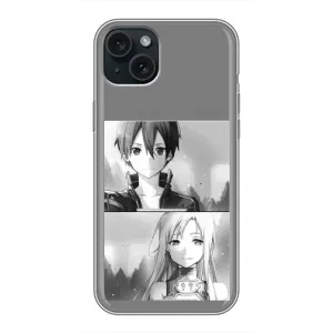 Чохли з героями АНИМЕ на iPhone 15 Plus (Кіріто-Асуна)