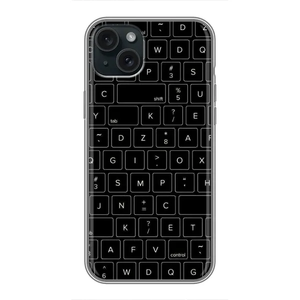 Чехол с рисунком «Клавиатура» для iPhone 15 Plus Чехол с рисунком «Клавиатура» для iPhone 15 Plus