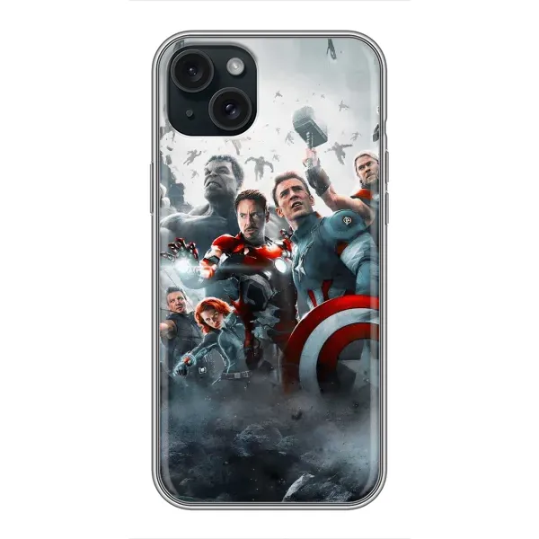 Чохол з малюнком «Команда марвел» для iPhone 15 Plus Чохол з малюнком «Команда марвел» для iPhone 15 Plus