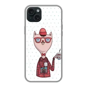 Чохол на тематику: Коти для iPhone 15 Plus (Кіт аристократ)