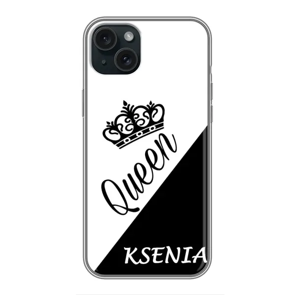 Чехол с рисунком «KSENIA» для iPhone 15 Plus