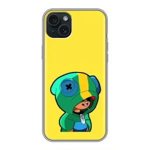 Чохол Бравл Старс для iPhone 15 Plus (Леон (LEON))