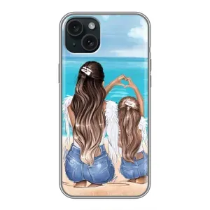 Чехлы для МАМЫ на iPhone 15 Plus (Мама и дочь)