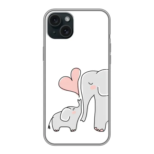Чехол с рисунком «Мама» для iPhone 15 Plus Чехол с рисунком «Мама» для iPhone 15 Plus