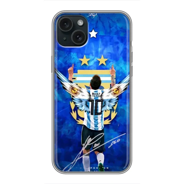 Чехол с рисунком «Месси Аргентина» для iPhone 15 Plus