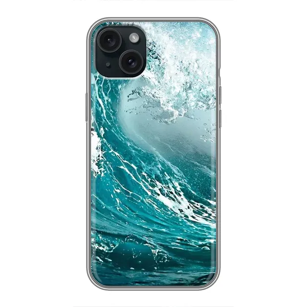 Чехол с рисунком «Морская волна» для iPhone 15 Plus