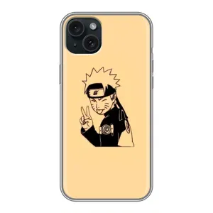 Чохли з принтом НАРУТО на iPhone 15 Plus (Наруто Удзумакі)