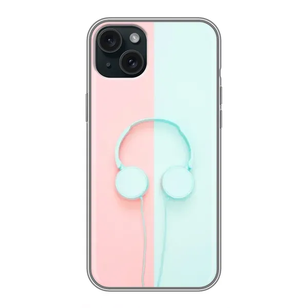 Чехол с рисунком «Наушники» для iPhone 15 Plus