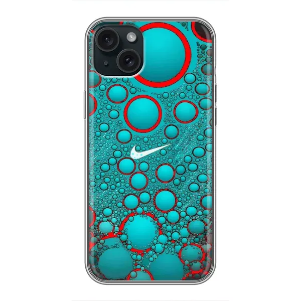 Чехол с рисунком «Найк зеленый» для iPhone 15 Plus