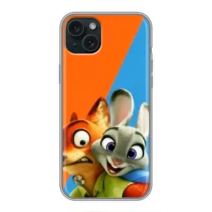 Чехлы ЗВЕРОПОЛИС для iPhone 15 Plus (Ник и Хопс)