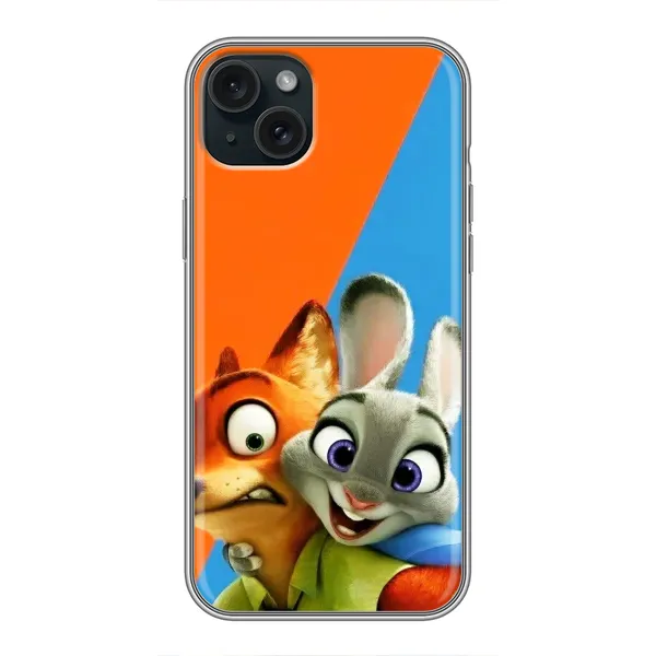 Чехол с рисунком «Ник и Хопс» для iPhone 15 Plus
